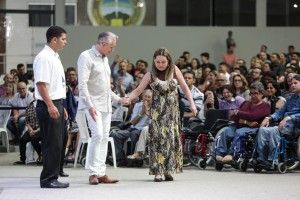 Momento no qual Juliana foi curada.