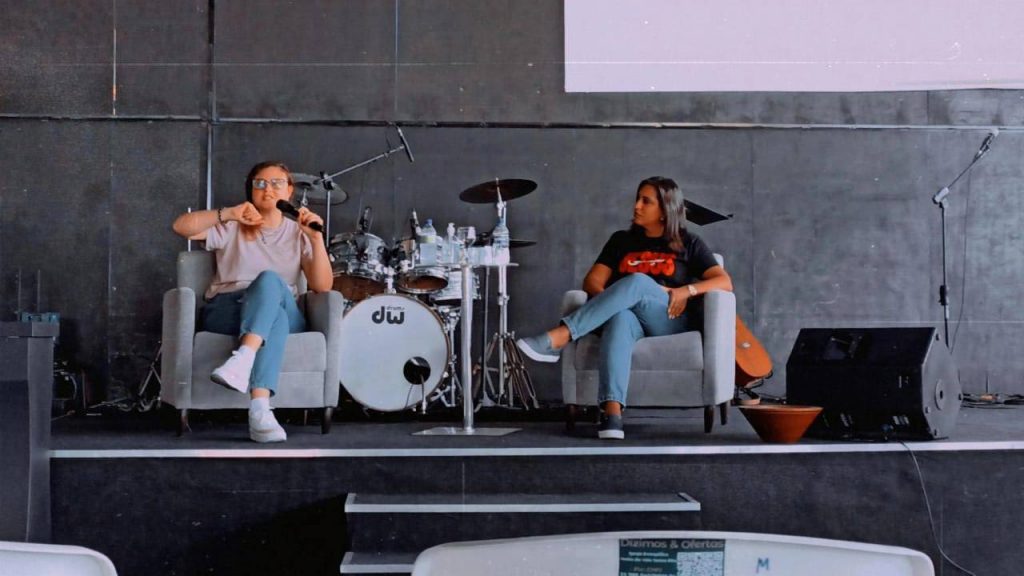 Bate-papo com Leide e Carol