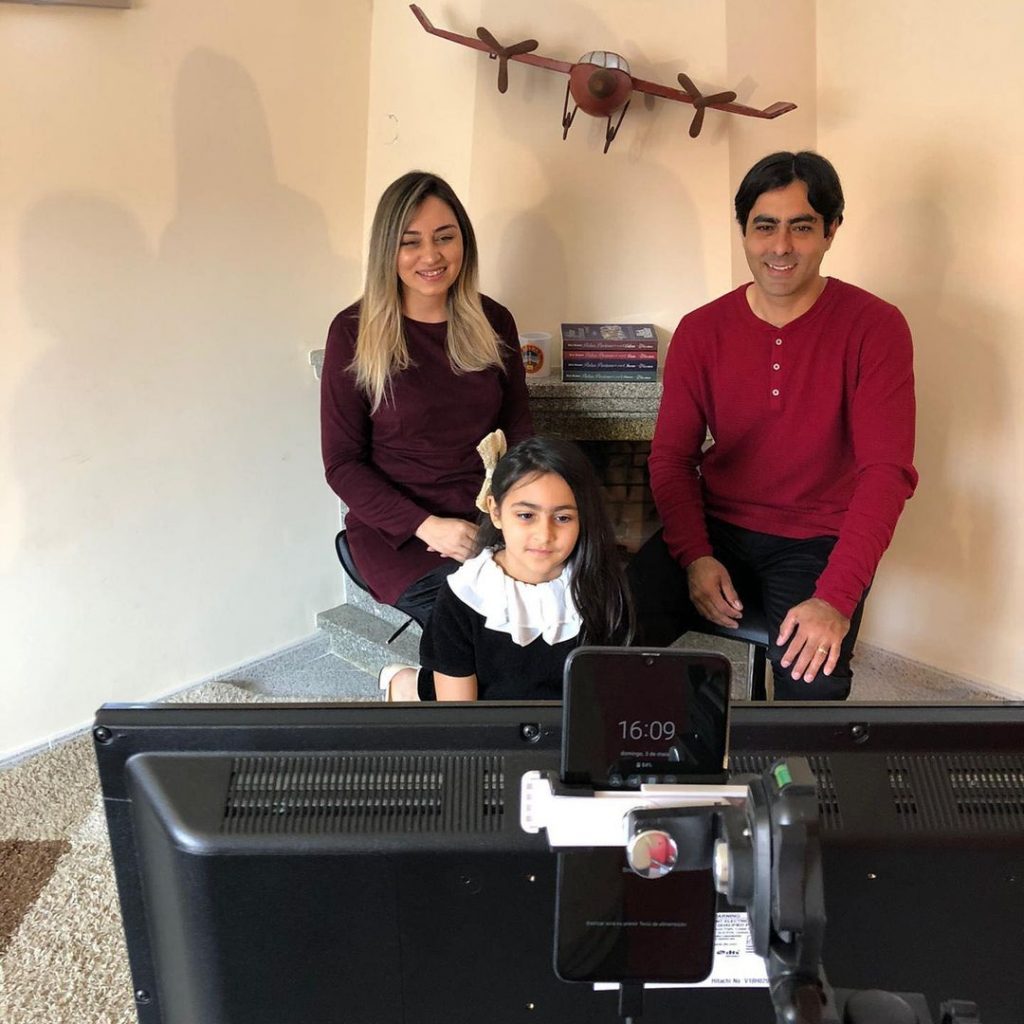 Família missionária - Leila, Diego e Letícia