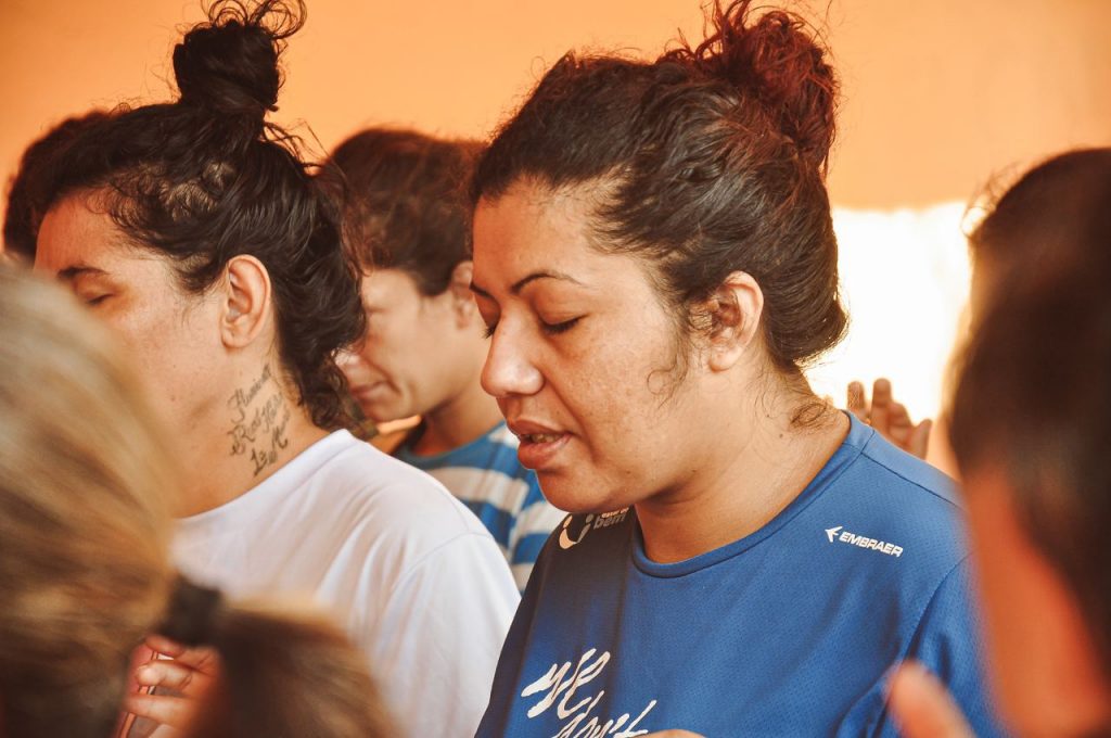 Trabalho realizado com mulheres na penitenciária no Paraguai