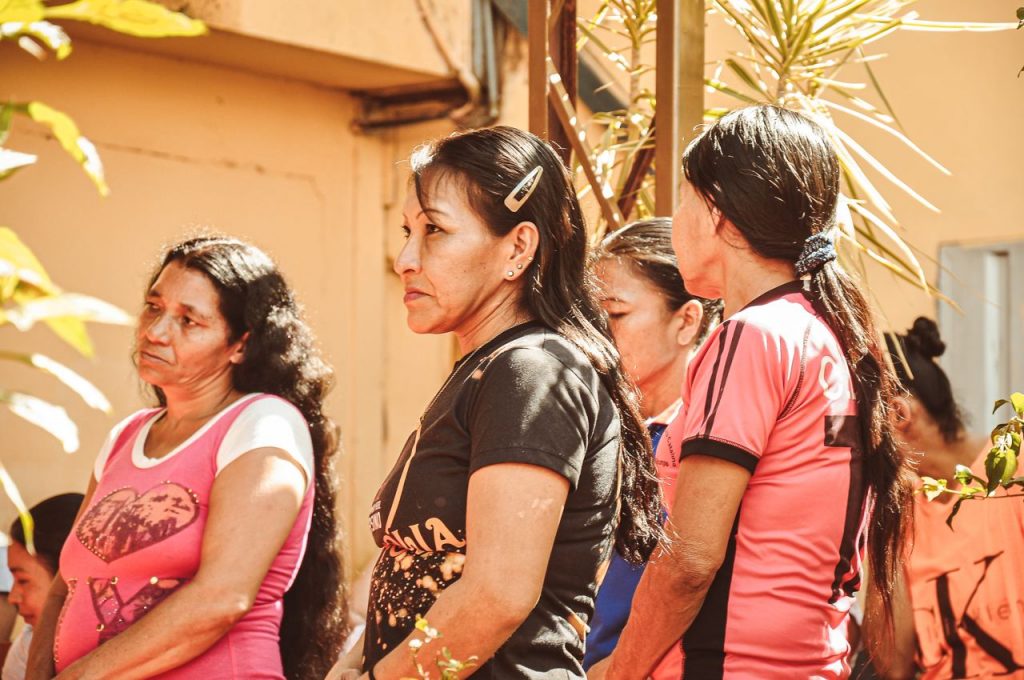 Trabalho realizado com mulheres na penitenciária no Paraguai