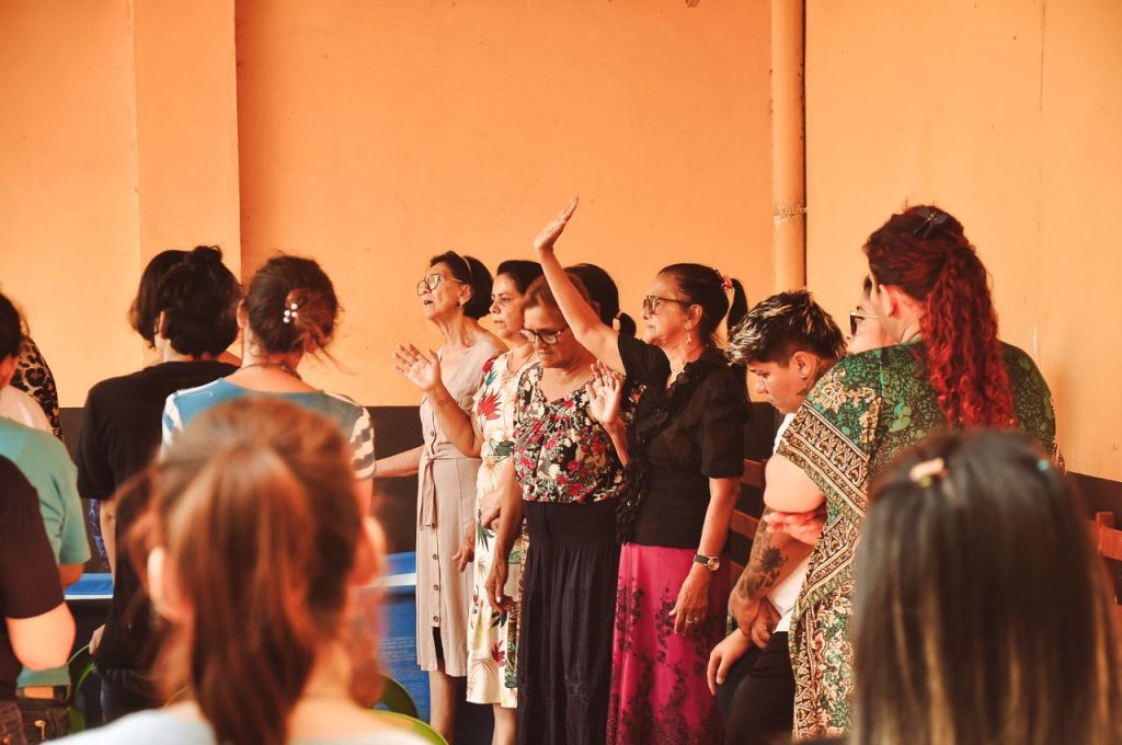 Trabalho realizado com mulheres na penitenciária no Paraguai