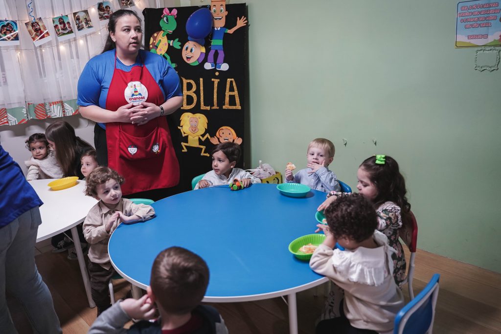 DI em Caxias (RS) animou criançada com noite de pizza e Palavra