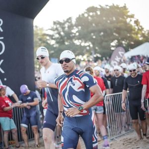 Ministro Verbo da Vida durante o Ironman Frankfurt 2025
