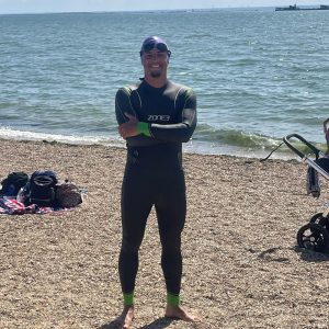 Ministro Verbo da Vida durante o Ironman Frankfurt 2025