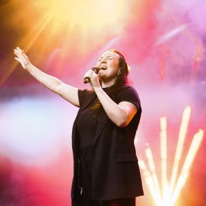 Renato Gaudard em programação de aniversário na Igreja em Cuiabá (MT)