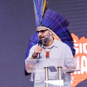 Garcia Junior divulgando o