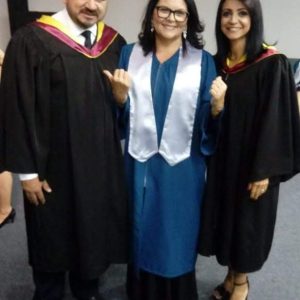 Celia Regina na graduação da Escola de Missões