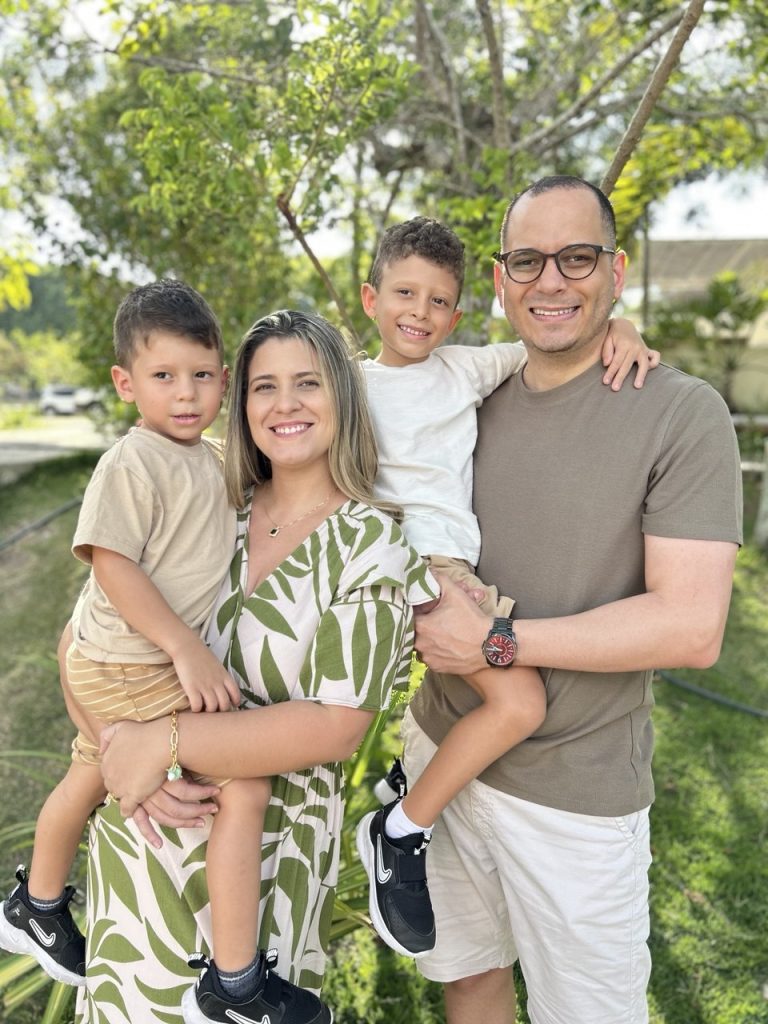 João Bosco, Nathália, João Guilherme e Bernardo