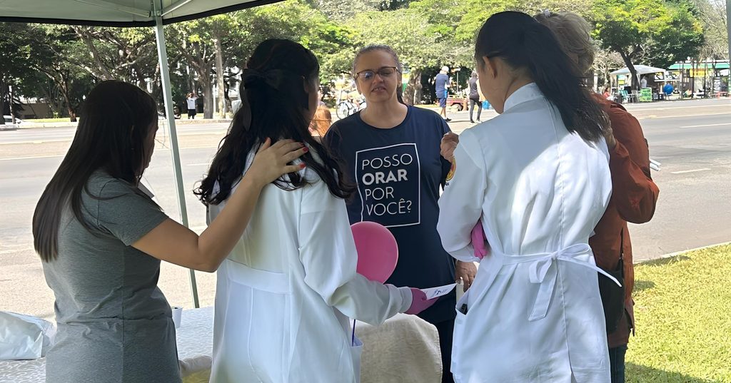 Evangelismo promovido pela Igreja na Asa Sul em Brasília (DF)