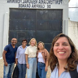 Juliana Borba participou de ação em presídio de Campina Grande (PB)