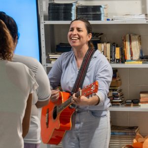 Juliana Borba participou de ação em presídio de Campina Grande (PB)