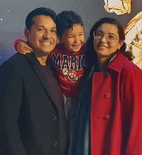 Marlon e Janaína com o filho