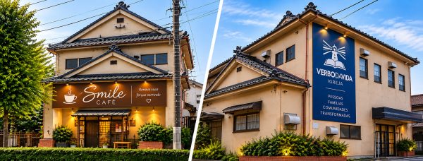 Topo_novo prédio em Okazaki, Japão