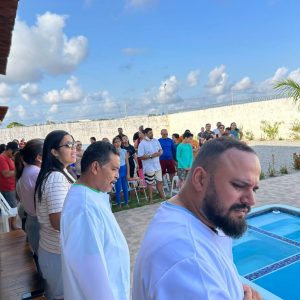 Igreja em Ceará-Mirim (RN) realizou primeiro batismo