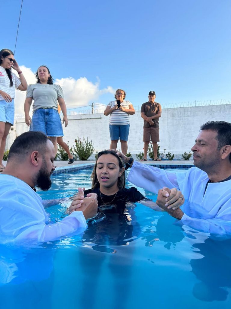 Igreja em Ceará-Mirim (RN) realizou primeiro batismo