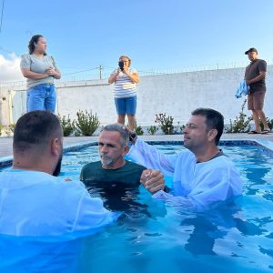 Igreja em Ceará-Mirim (RN) realizou primeiro batismo