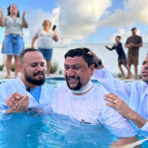 Igreja em Ceará-Mirim (RN) realizou primeiro batismo