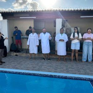Igreja em Ceará-Mirim (RN) realizou primeiro batismo