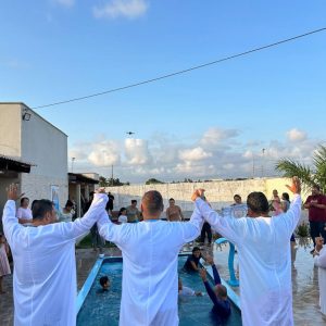 Igreja em Ceará-Mirim (RN) realizou primeiro batismo
