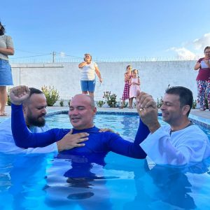 Igreja em Ceará-Mirim (RN) realizou primeiro batismo