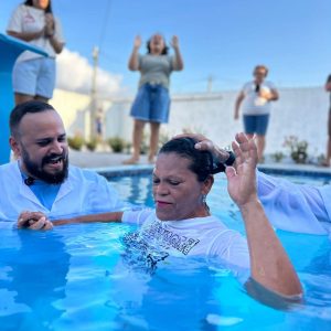 Igreja em Ceará-Mirim (RN) realizou primeiro batismo