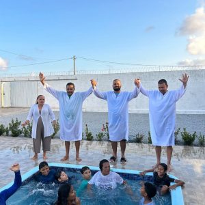 Igreja em Ceará-Mirim (RN) realizou primeiro batismo