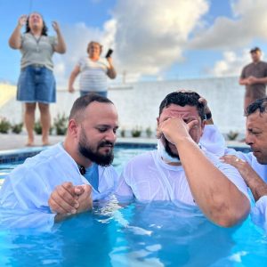 Igreja em Ceará-Mirim (RN) realizou primeiro batismo