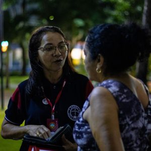 Alunos do Rhema no Ceará participaram de ação evangelística