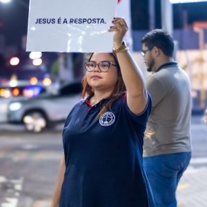 Alunos do Rhema no Ceará participaram de ação evangelística
